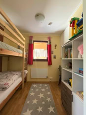 Ferienhaus mit Kinderzimmer Etagenbett